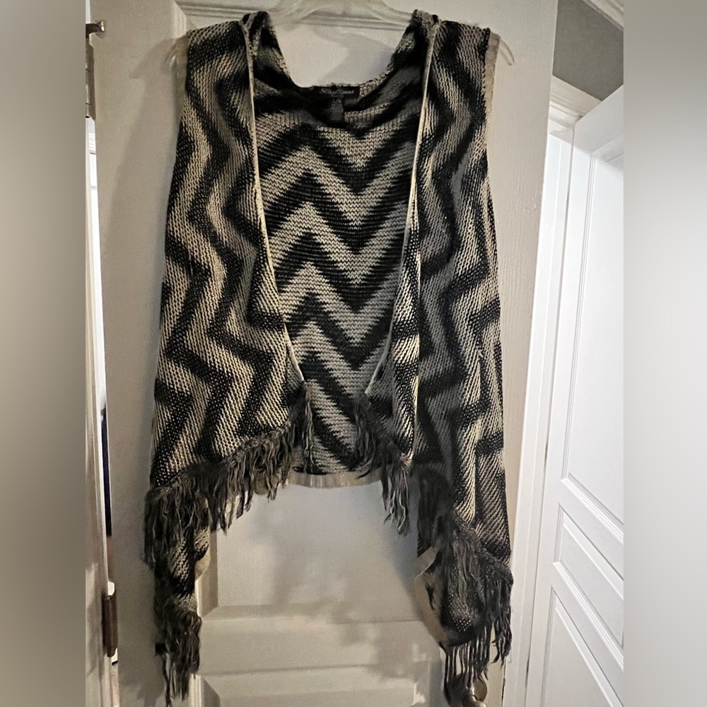 Streetwear Society Fringed Vest/Cardigan